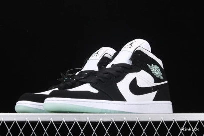 WHITE 1 MID BQ6931-103 (GS) JORDAN TEAL AIR TINT BLACK 1121